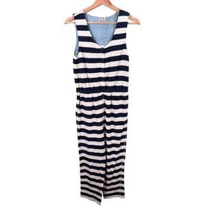 Mo:Vint New York Women's Textured Tweed Striped Lined Sleeveless Romper Jumpsuit
